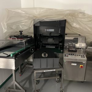 Inspection machine for ampoules