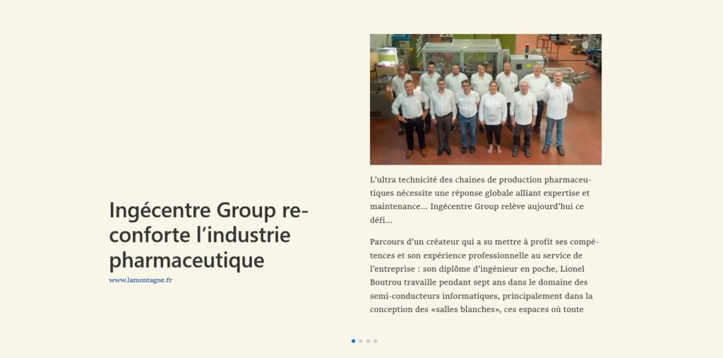 Ingecentre Group dans la presse - août 2020 - part 1